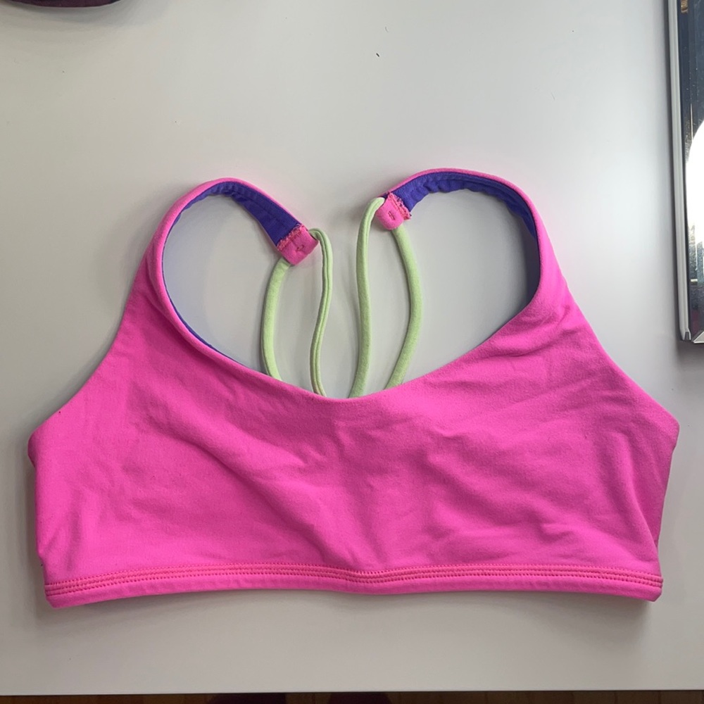 IVIVVA pink/purple sports bra top
